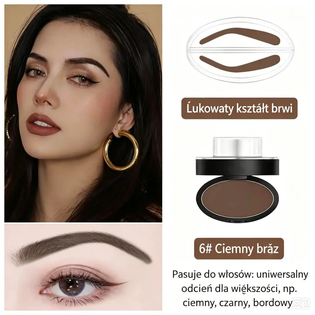 1 sztuka 99zł ✍️Trwały, wodoodporny i odporny na pot puder do brwi w formie stempla, zapewniający łatwą aplikację.