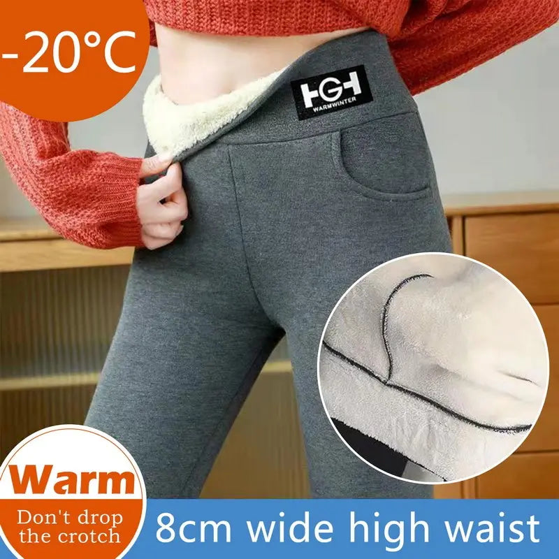 🔥🔥50% OFF【M-3XL】Wełna owcza plus aksamitna pogrubiona odzież wierzchnia, austriackie aksamitne legginsy jesienne i zimowe