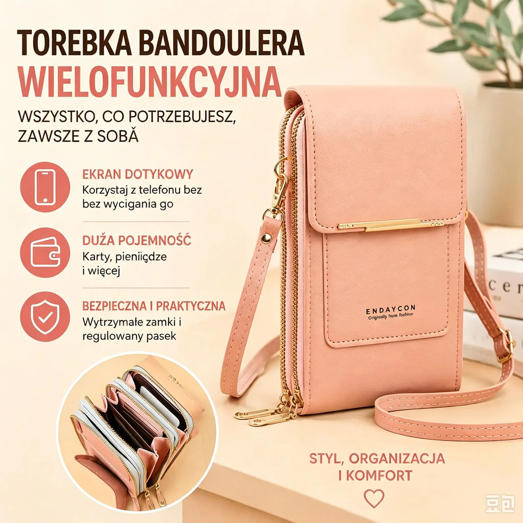 👜 Damska torba na ramię z ekranem dotykowym