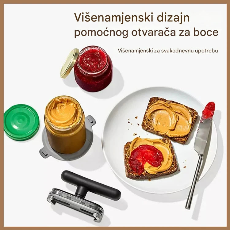 【Kupi 1, dobi 1 gratis】Višenamjenski otvarač poklopaca koji štedi rad i ima protukliznu površinu
