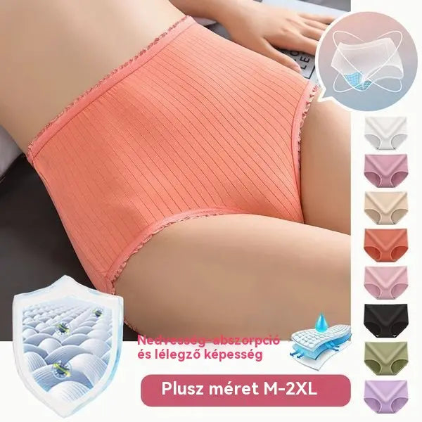💖(8 sztuk) Ostatni dzień 50% rabatu: Wysokiej talii wodoodporne majtki antybakteryjne