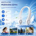 💨 Wentylator na szyję 360° – cichy, lekki i idealny na lato 🌞