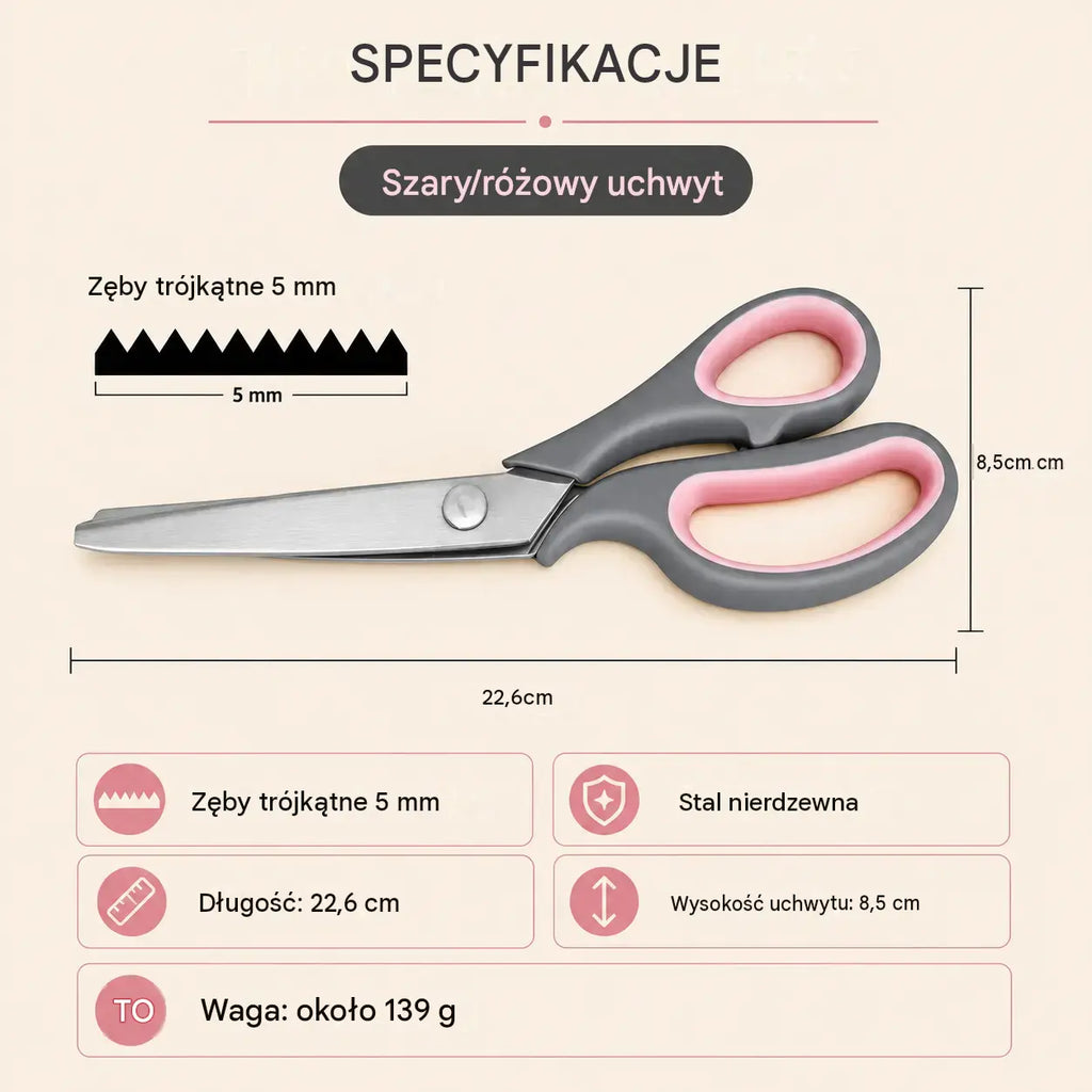 ✂️🧵Wielofunkcyjne nożyczki do robótek ręcznych, z łatwością stworzysz efektowne koronki!