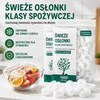 【50% OFF】500 szt. wielorazowych, elastycznych woreczków foliowych bezpiecznych do kontaktu z żywnością