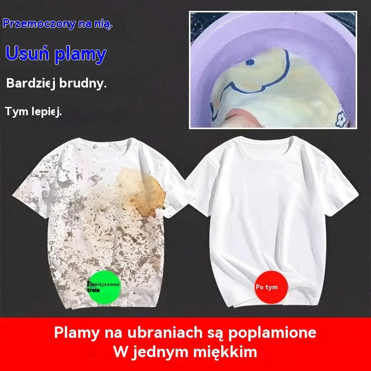 Wielofunkcyjne musujące tabletki czyszczące – nie wymagają szorowania, wystarczy namoczyć, aby usunąć plamy