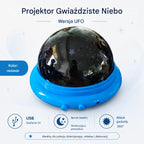 1 sztuka 99zł 🎁Mini lampa projektorowa UFO z rozgwieżdżonym niebem ⎜Światło otoczenia do sypialni💫