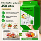 🥗✨ 450 jednorazowych pokrywek do żywności | Elastyczne pokrywki na talerze, miski i pojemniki