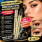 KUP 1, DOSTAŃ 1 GRATIS! 💧Wodoodporny eyeliner w płynie 🖌️✨
