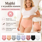 【 8 szt】Koszt jednego zestawu 109 zł🌸Ostatni dzień 50% zniżki - Wodoodporne, antybakteryjne majtki z wysokim stanem