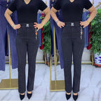 【Płatność przy odbiorze】👖🏆【S-4XL】Damskie jeansy z wysokim stanem i elastyczną talią