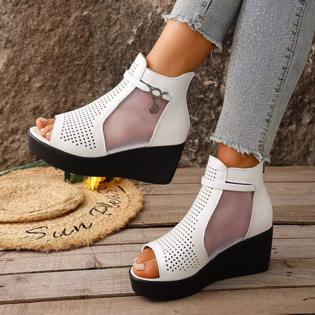 👡【35-41】Ženske moderne sandale s klinastom petom, koje pružaju iznimnu udobnost i elegantan efekt podizanja