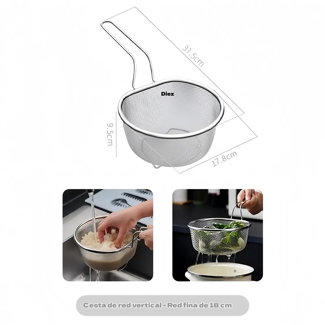 🔥🥳50% taniej🥗🍲Koszyk filtrujący ze stali nierdzewnej