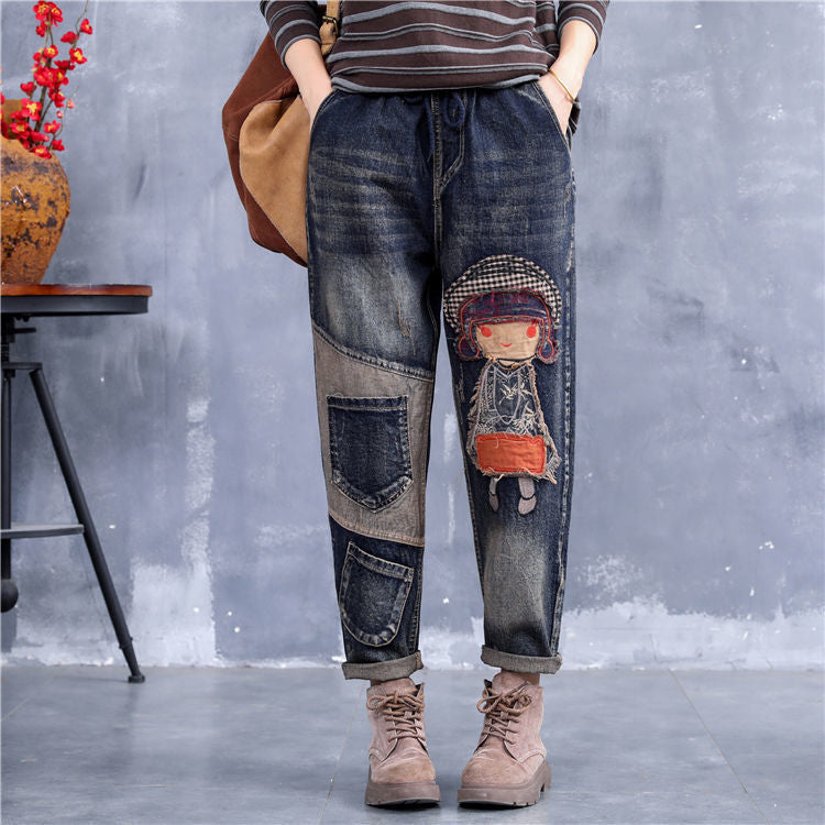 🔥【S-5XL】Modne damskie jeansy z elastyczną talią, modne i wygodne, dostępne w wielu rozmiarach