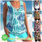 🩱【Ponuda zadnjeg dana】【S-5XL】🩱Kupaći kostim s etničkim printom iz dva dijela🌊
