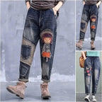 🔥【S-5XL】Modne damskie jeansy z elastyczną talią, modne i wygodne, dostępne w wielu rozmiarach