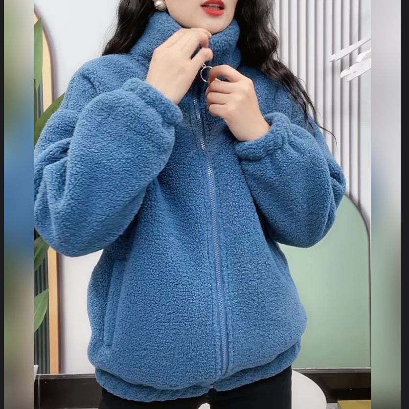 😍30% zniżki!【M-4XL】Kurtka zimowa polarowa, kurtka bawełniana, kurtka z pogrubionej bawełnianej owczej wełny, kurtka ciepła
