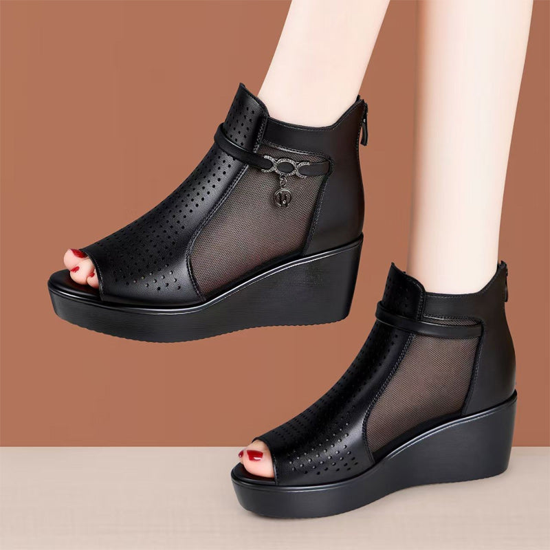 👡【35-41】Ženske moderne sandale s klinastom petom, koje pružaju iznimnu udobnost i elegantan efekt podizanja
