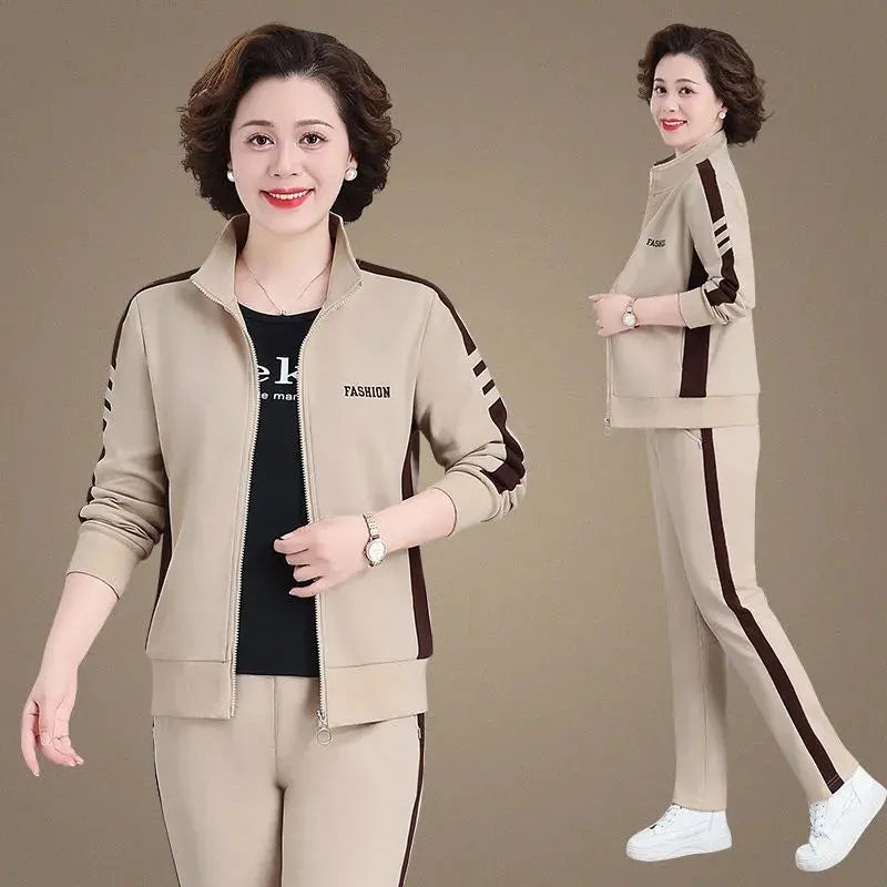 🔥【50% zniżki】🔥【M-5XL】【Kurtka + spodnie】😍 Nowy wiosenny zestaw odzieży sportowej na co dzień, duże rozmiary