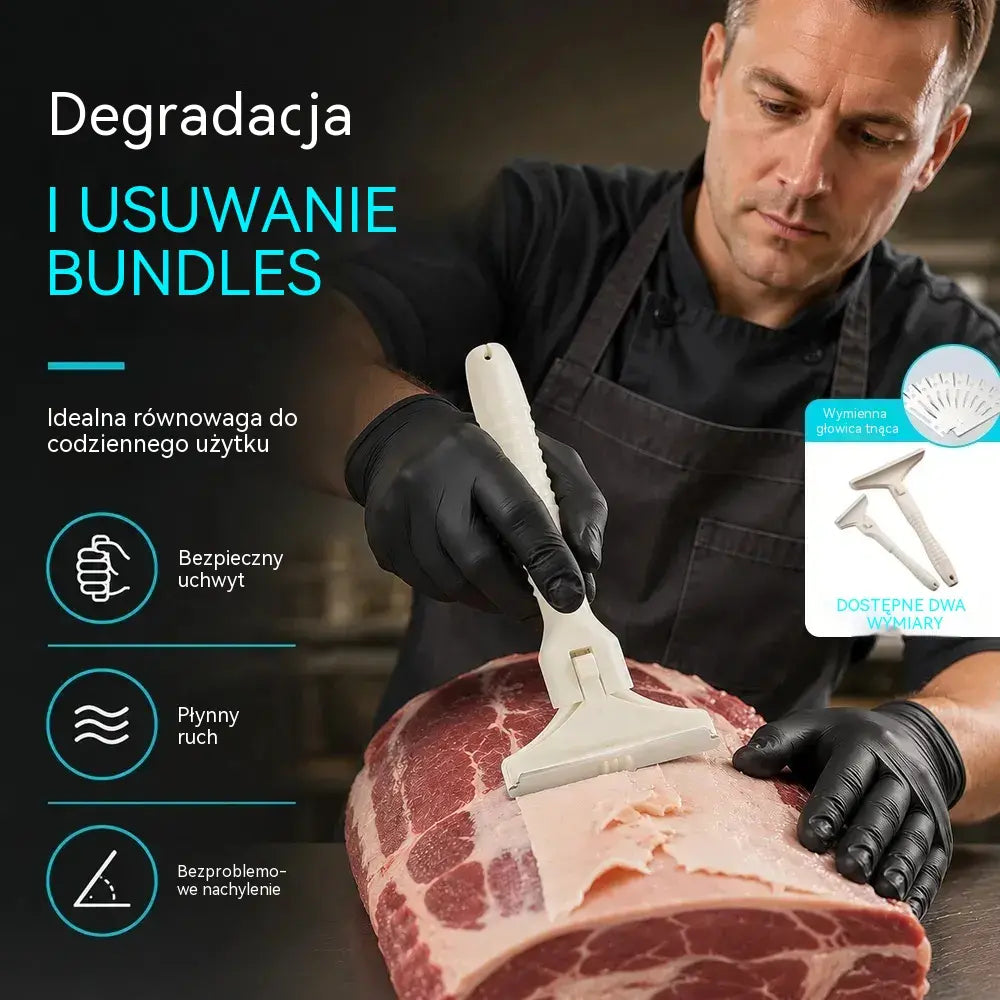Specjalistyczne noże do czyszczenia sierści, kopyt i skóry wieprzowej (zestaw zawiera 2 rękojeści i 20 ostrzy).🔪🐖✨