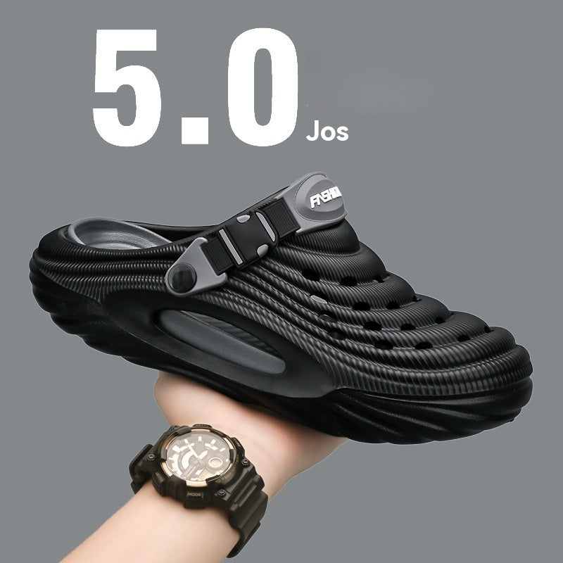 🔥🌴【36-45】Muške sandale s debelim potplatima, neklizajuće, cipele s rupama, ležeran stil, ljetna moda 2025