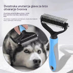🐶【2 komada】Dvostrana četka za njegu kućnih ljubimaca i uklanjanje dlaka