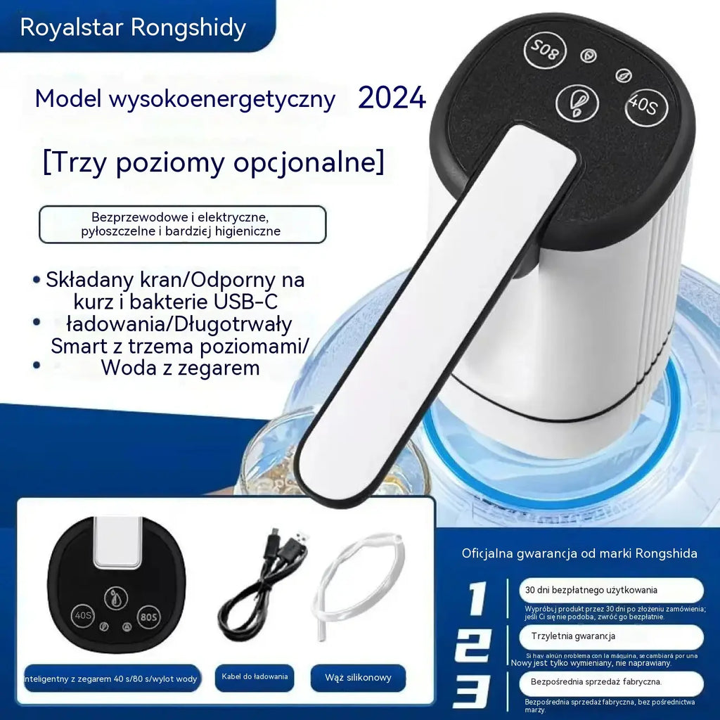 💧⚡Samozasysająca elektryczna pompa wodna do wody butelkowanej, z 3 regulowanymi ustawieniami timera.