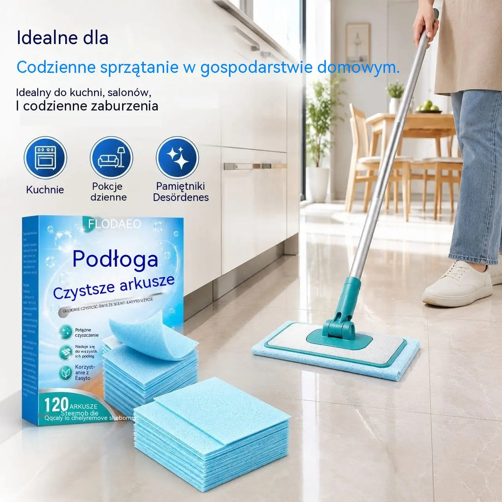 🔥【2 pudełka/240 sztuk】✨ Chusteczki do czyszczenia podłóg rozpuszczalne w wodzie: wyczyść i nabłyszcz wszystkie swoje podłogi. 🧹💧