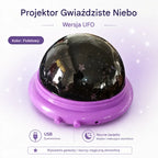 1 sztuka 99zł 🎁Mini lampa projektorowa UFO z rozgwieżdżonym niebem ⎜Światło otoczenia do sypialni💫